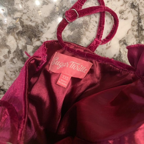 Sugar thrills velvet corset dress - Picture 3 of 3